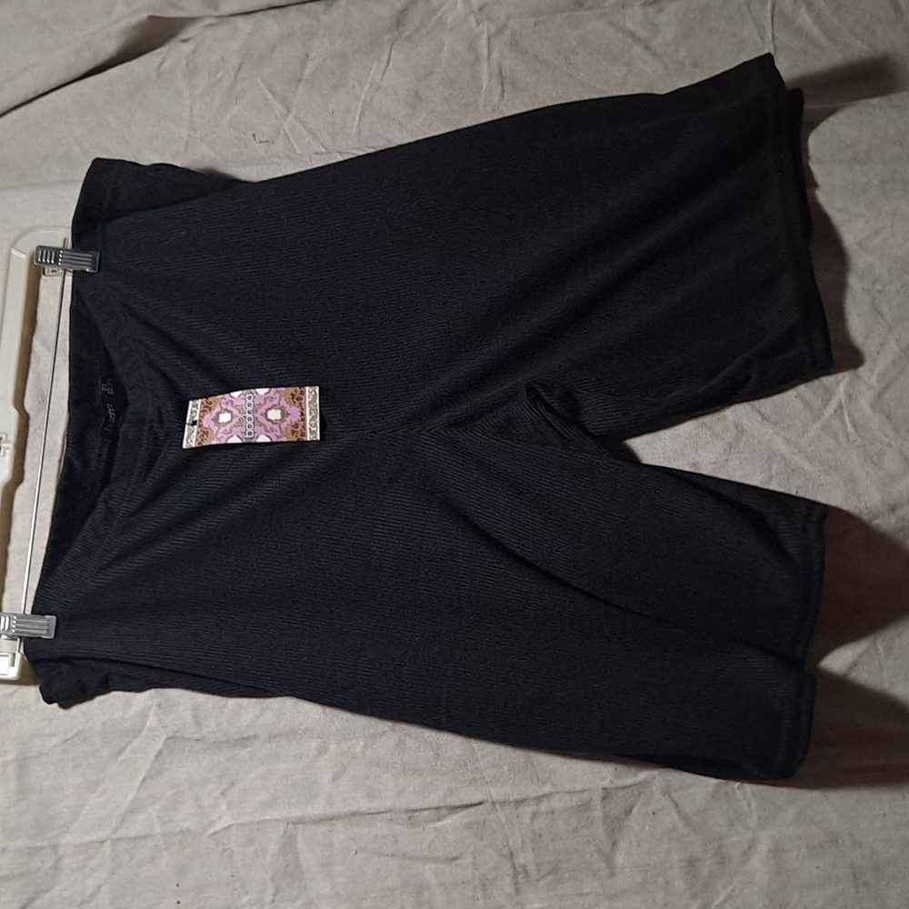 Bike shorts black ribbed size 24